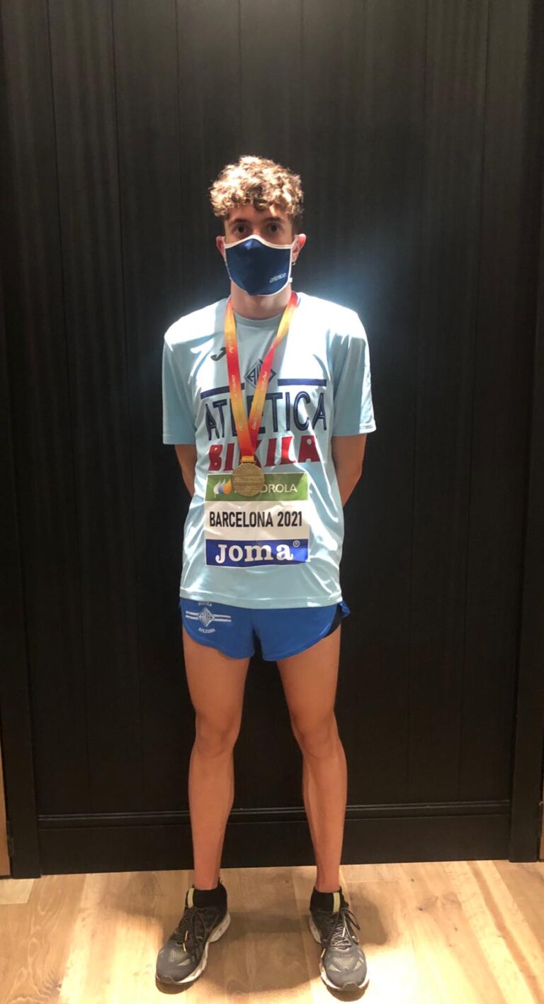 Pablo Rodríguez Coviella es el nuevo campeón de España de 1.500 metros de pista cubierta en categoría sub18