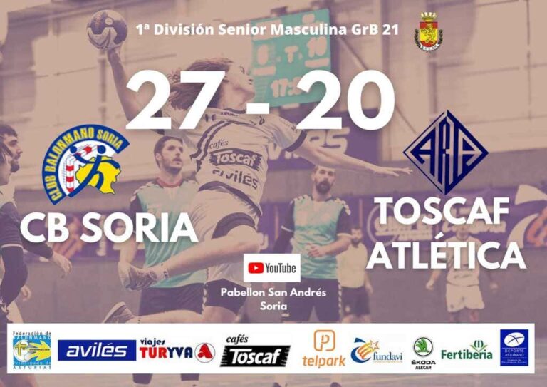 DERROTA SIN RESPUESTA DEL CAFÉS TOSCAF ATLÉTICA EN SU VISITA A SORIA