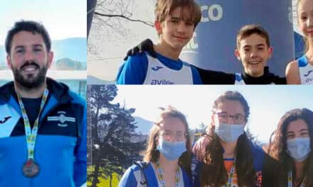 Enrique González Blanco y Angela de las Heras Garcia medallas de bronce en Campeonato de Asturias de Invierno Lanzamientos