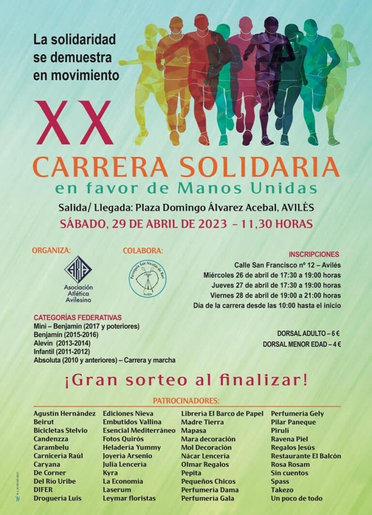 XX CARRERA SOLIDARIA EN FAVOR DE MANOS UNIDAS