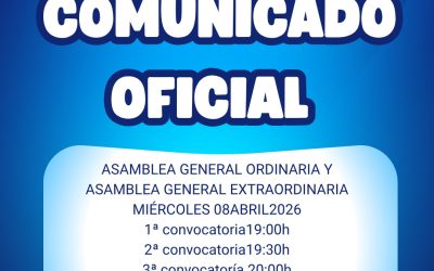 ASAMBLEA GENERAL ORDINARIA Y EXTRAORDINARIA ABRIL 2026