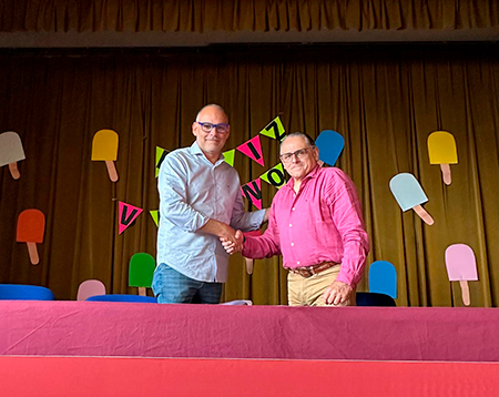 FIRMA ACUERDO COLEGIO PAULA FRASSINETTI Y ATLÉTICA AVILESINA